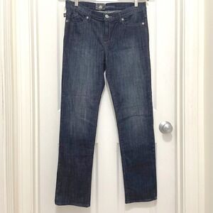 NEW Rock & Republic Sadie Straight Leg Jeans Nightlife Dark‎ Wash Mid Rise 12M